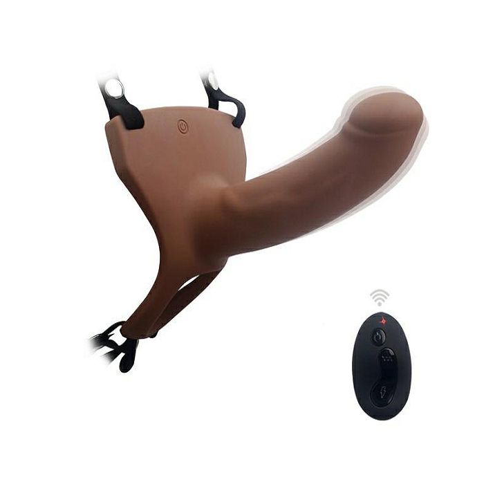 Страпон Curved Dong 6,7 с вибрацией