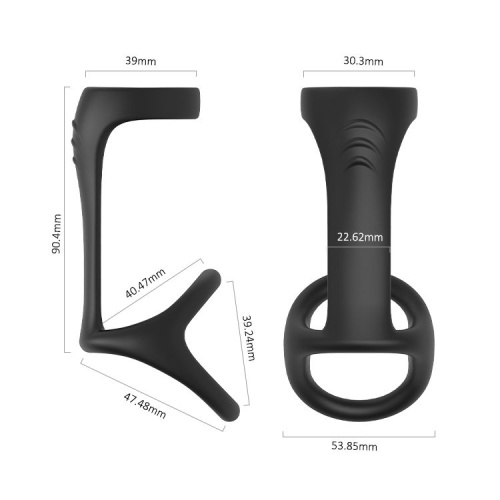 Насадка усилитель эрекции черная