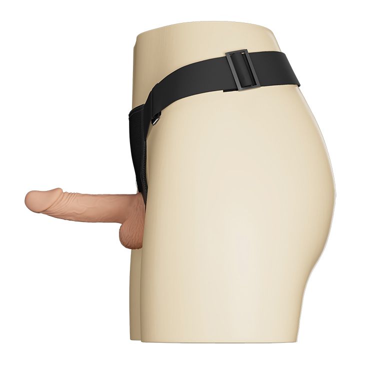 Страпон с вибрацией "Нежный Отклик"