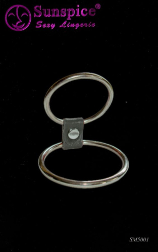 Сбруя на фаллос и мошонку из 2 колец