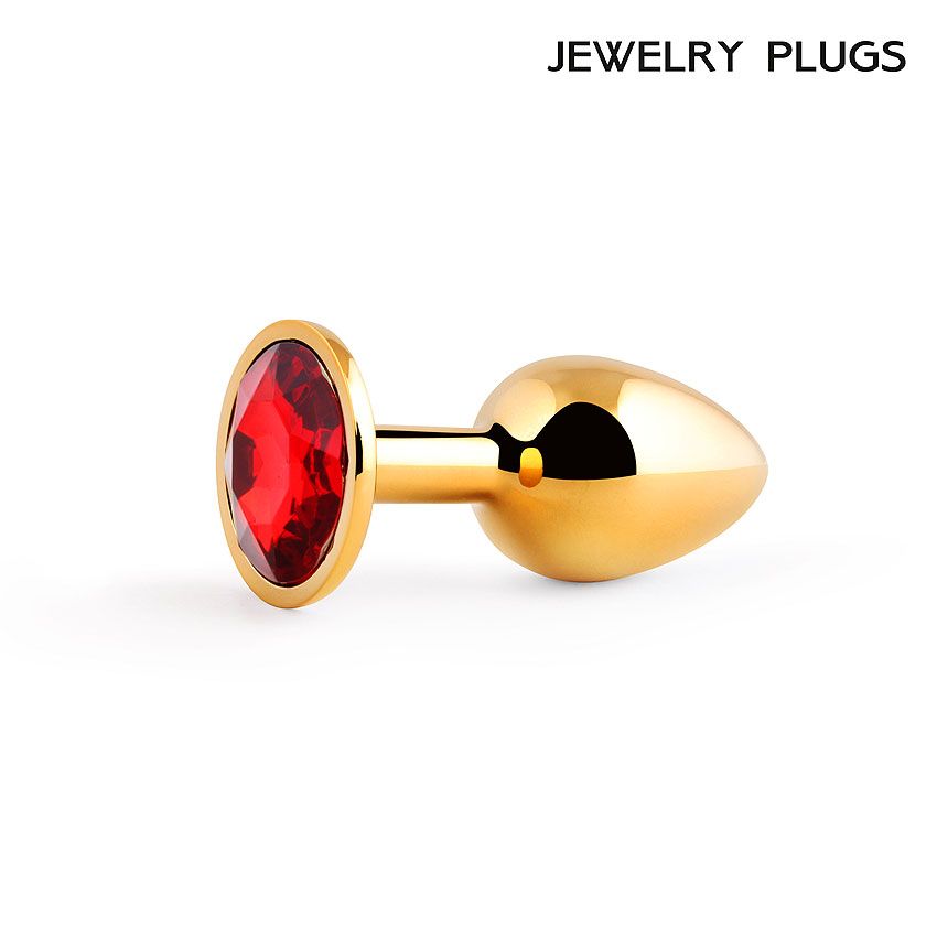 GOLDEN PLUG SMALL (втулка анальная) цвет кристалла красный