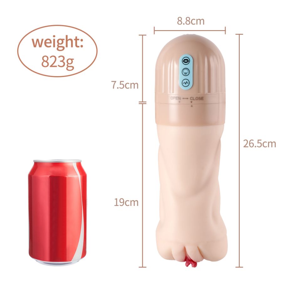 Мастурбатор Beata в виде вагины с функциями всасывания и вибрации вибро стимулятор