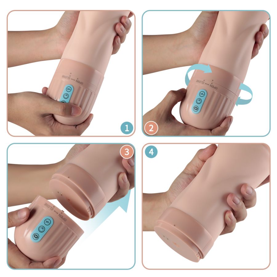 Мастурбатор Beata в виде вагины с функциями всасывания и вибрации вибро стимулятор