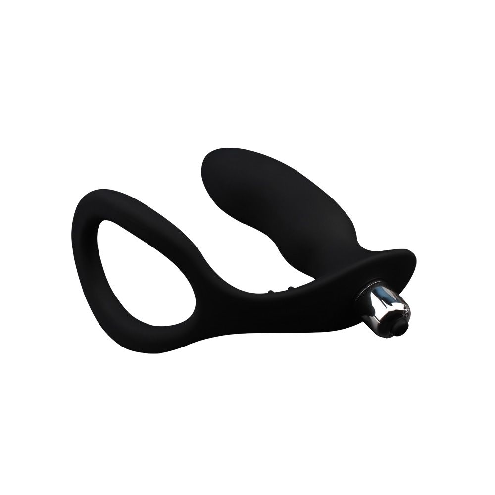 Мини вибратор с анальным хвостиком Cockring With Ass-gasm