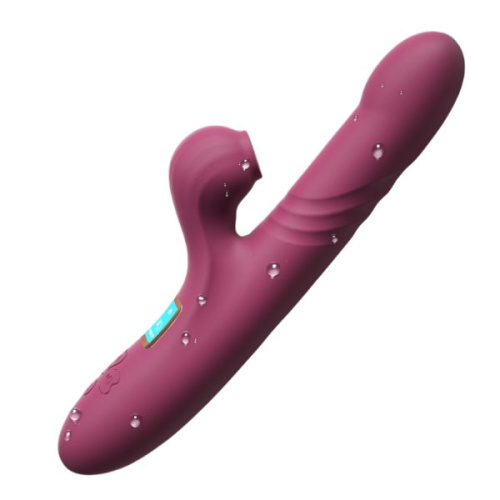 Многофункциональный вибратор "Яркий Оргазм" с вакуумной стимуляцией клитора