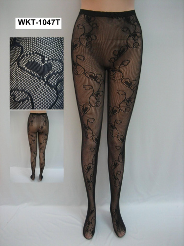 Колготки сетка "Страсть в рубчик"