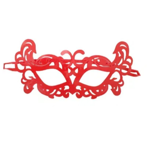 Ажурная маска красная "Таинственный вечер"