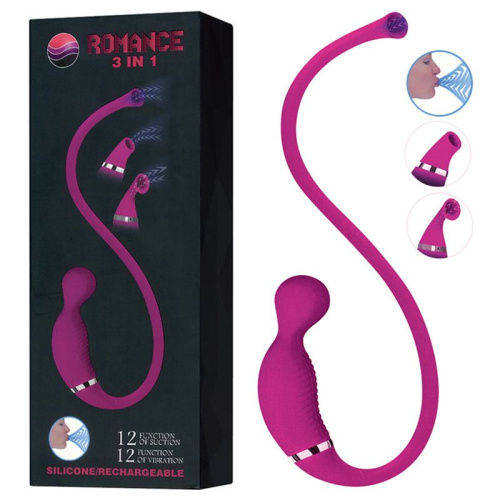 Вибратор + Womanizer - эффект орального секса "Эротические линии"