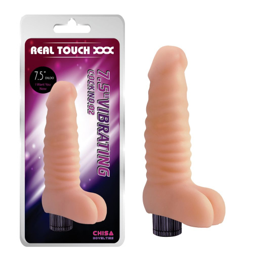 Вибратор "Соблазнительный Рельеф"7.5" Vibrating Cock