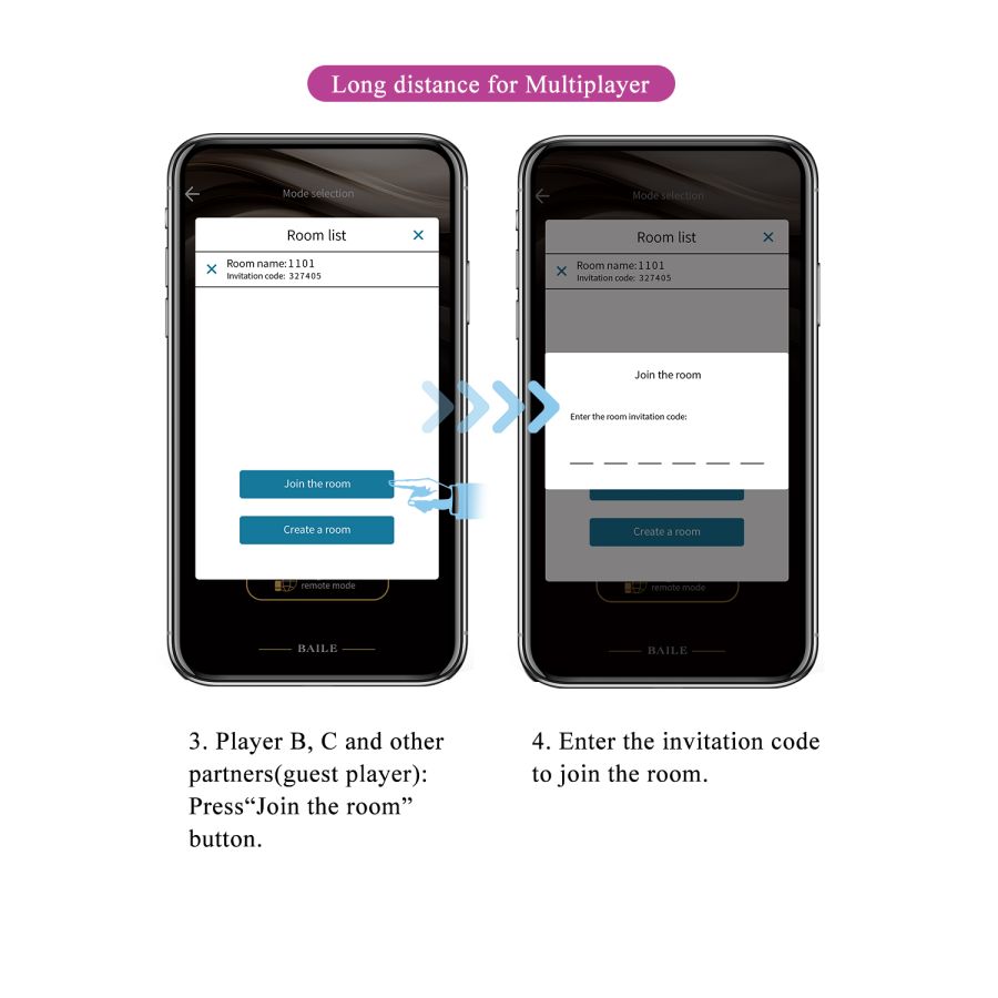 Вибратор для пар Бабочка