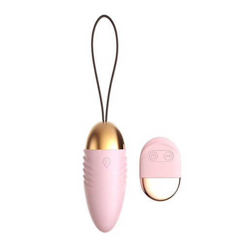 Виброшарик с пультом управления розовый