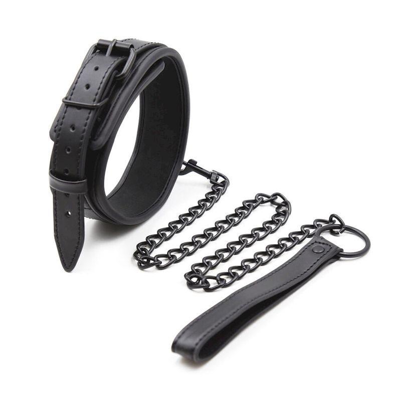 Ошейник «Black leather Bondage Collar»