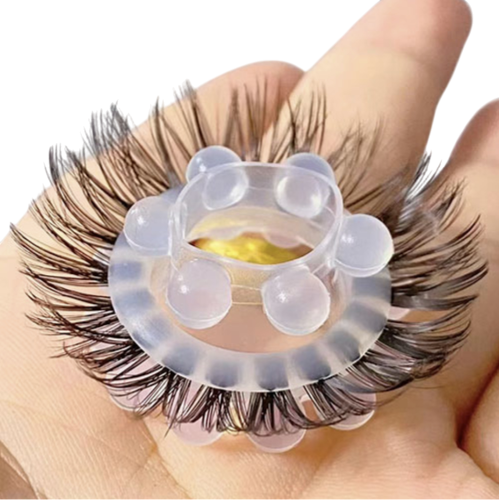 Эрекционное кольцо с ресничками и шариками