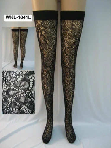 Чулки "Ассиметрия влечения" сетка