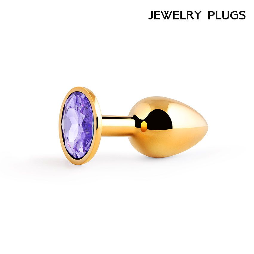 GOLDEN PLUG SMALL (втулка анальная) цвет кристалла светло-фиолетовый