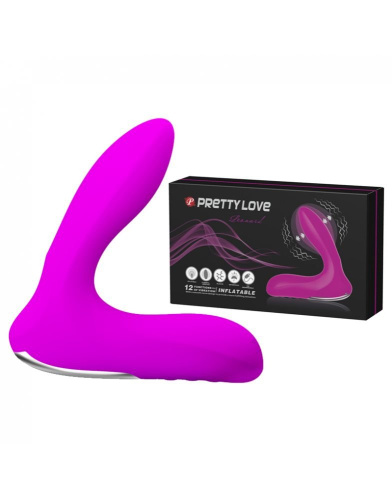 Вибратор + массажер простаты "Leonard" фуксия