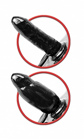 Поясной - Вибратор с грушей + маска «Inflatable Vibrating Strap-On»