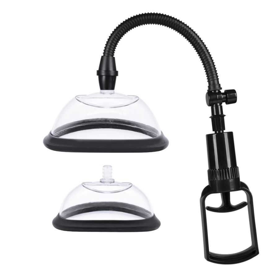 Ручная помпа для клитора и вульвы (с чашками размера S и L)