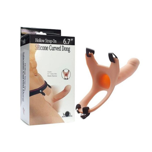 Страпон Curved Dong 6,7 без вибрации