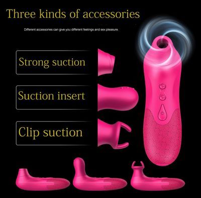 Вакуумный Стимулятор Клитора "Вихрь Удовольствия" с насадками