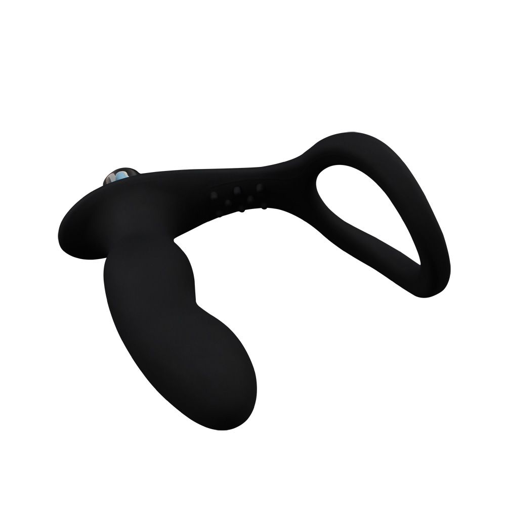 Мини вибратор с анальным хвостиком Cockring With Ass-gasm