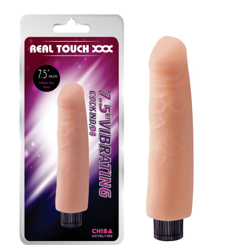 Вибратор "Сладкая пытка" 7.5" Vibrating Cock No.04