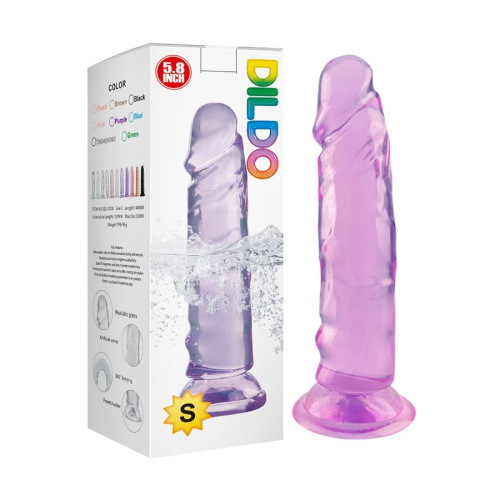 Фаллоимитатор гелиевый на присоске «Удалой Молодец »