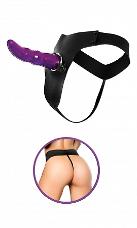 Поясной - Фаллоимитатор для стимуляции G точки «Grooved G-stop Strap-On»