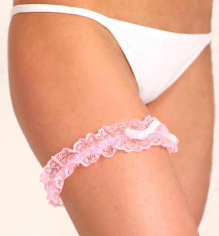 Подвязка на ножку кружевная