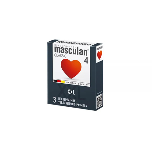 ПРЕЗЕРВАТИВЫ MASCULAN 4 CLASSIC (УВЕЛИЧЕННОГО РАЗМЕРА) 3 штуки
