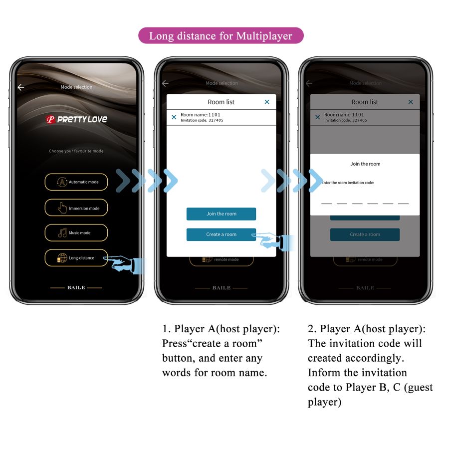 Вибратор для пар Бабочка