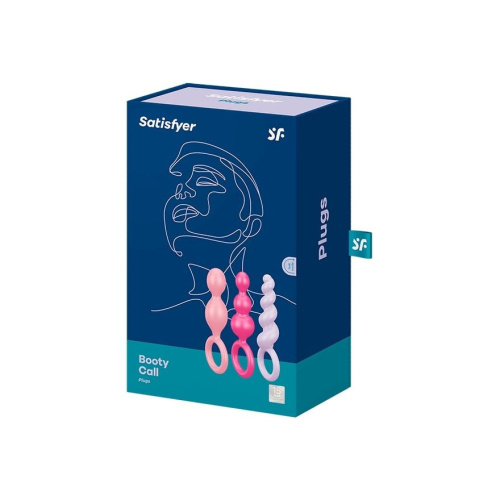 Бусы силикон Booty Call (Set of 3) coloured