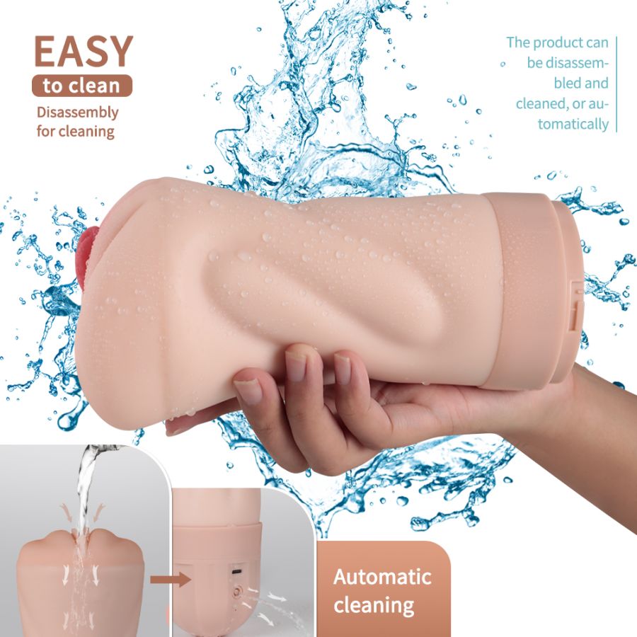 Мастурбатор Beata в виде вагины с функциями всасывания и вибрации вибро стимулятор