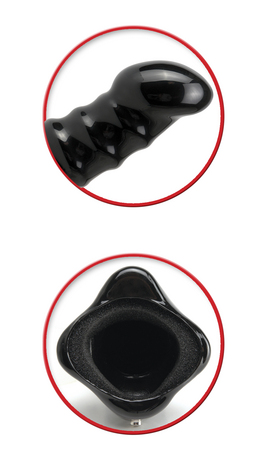 Поясной пустотелый черный «Vibrating Hollow Strap-On #3»