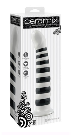 Фаллоимитатор из Керамики черно-белый