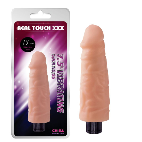 Вибратор "Обжигающий шепот" 7.5" Vibrating Cock
