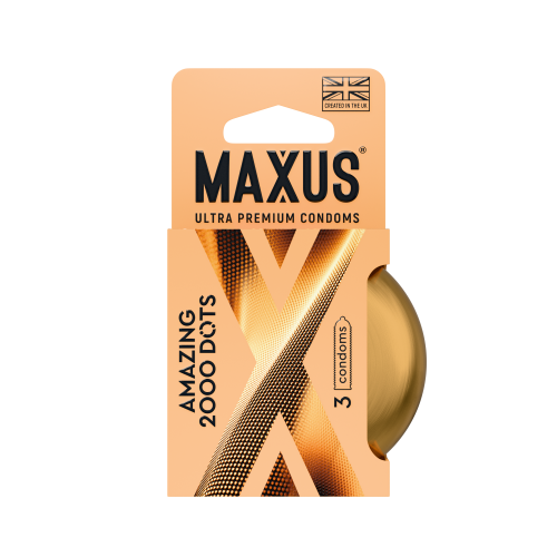 ПРЕЗЕРВАТИВЫ MAXUS AMAZING № 3 X-EDITION (точечные) в кейсе