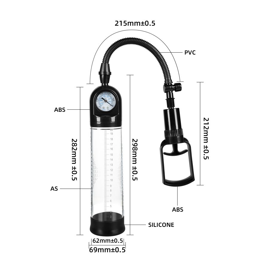 Помпа для пениса с манометром