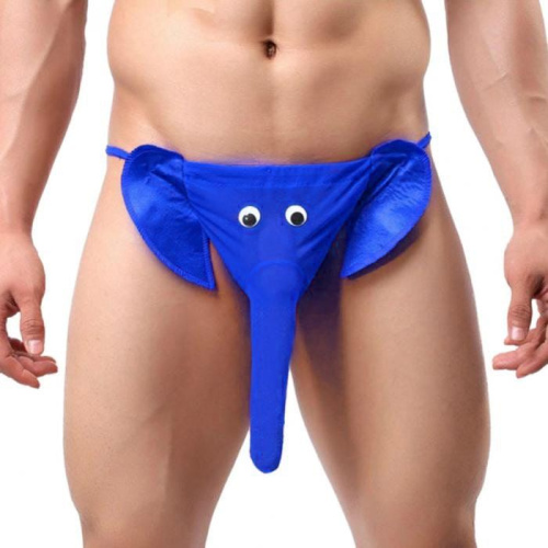 Трусы мужские "Веселый слоник" синие