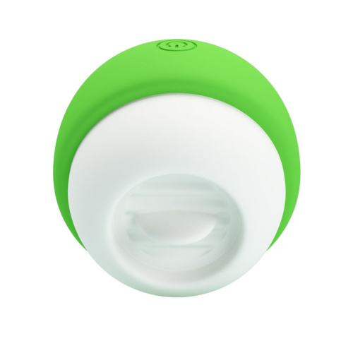 Вибратор зеленое яблоко с функцией лизания