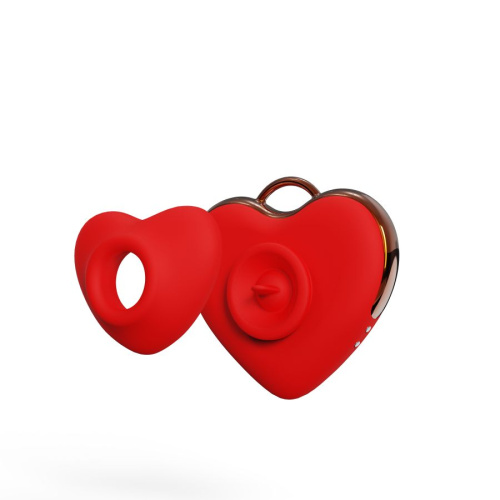 Вибромассажер "Удивительное Сердце" с ударной и вакуумной стимуляцией