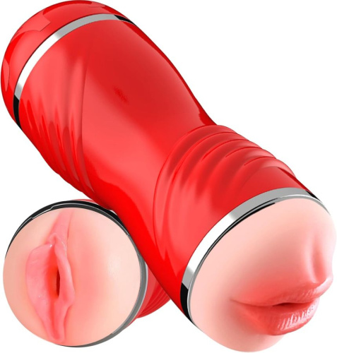 Мастурбатор вагина-рот Double Pump