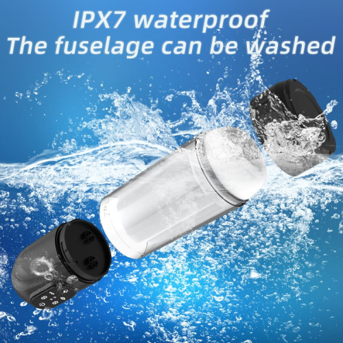 Мужской мастурбатор  водонепроницаемый, перезаряжаемый, с ЖК-дисплеем, с эффектом сосания тренажер