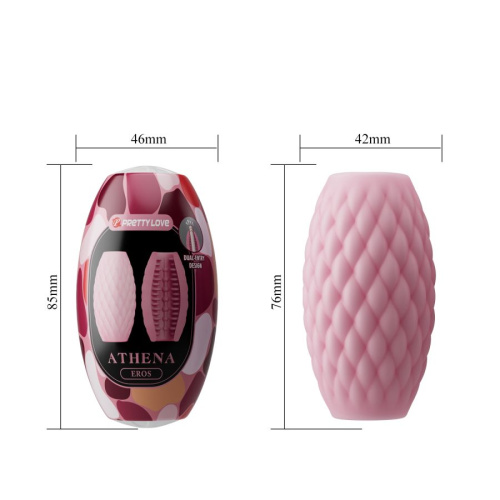 Мастурбатор - яичко с уникальным рельефом розовый