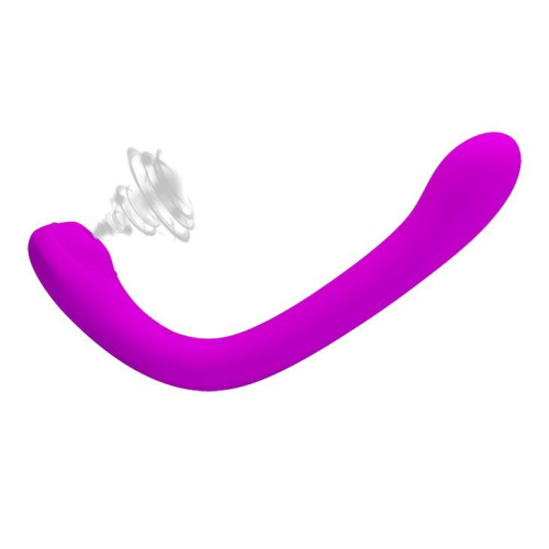 Безремневой страпон с вакуумно-волновой стимуляцией