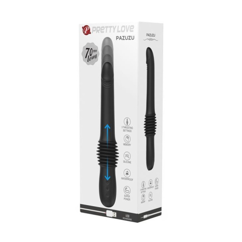 Вибромассажер  "Секрет Глубокого Удовольствия" с возратно-поступательными движениями