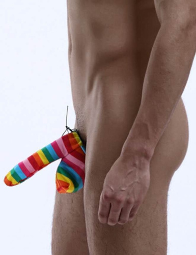 Плавки мужские "Веселые мотивы" радужные