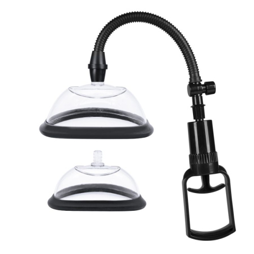 Ручная помпа для клитора и вульвы (с чашками размера S и L)