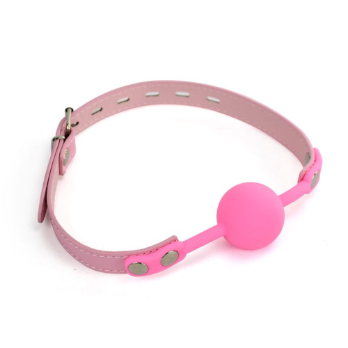 Кляп розовый Silicone Silence