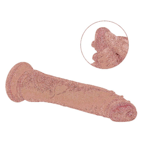 Фаллоимитатор "Кибероргазм 3000" на присоске с эффектом скользящей кожи